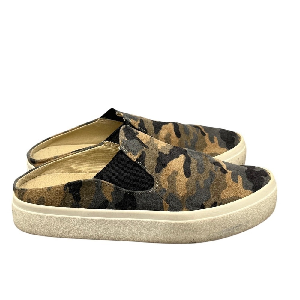 Lucky Brand Camo Mule Sneakers Womens 7 Slip On‎ Casual Comfort Streetwear Core